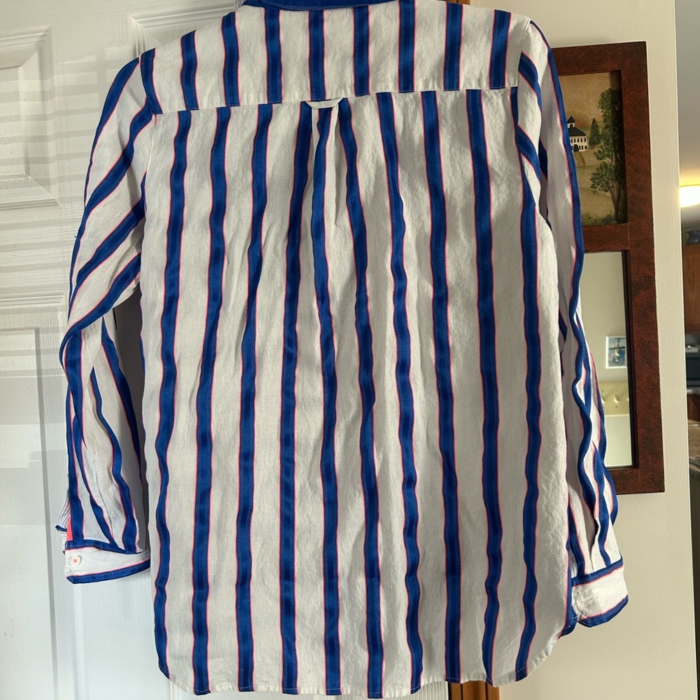 Joules Lorena striped button down shirt size 12 - Picture 2 of 5